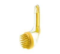 Brosse de massage pour animaux de compagnie - Brosse de douche pour chien et chat 18 x 7 x 7,5 cm, distributeur de savon rechargeable, outil de toilettage | Pour le bain, les voyages, la plage, la