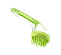 Brosse de massage pour animaux de compagnie - Brosse de douche pour chien et chat de 17,8 x 5,1 x 7,6 cm, distributeur de savon rechargeable, outil de toilettage | Pour le bain, les voyages, la plage