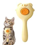 Brosse de massage pour chien, brosse anti-emmêlement, brosse de massage | Brosse de toilettage pour chat avec bouton de déverrouillage pour animaux de compagnie, chats, chiens, chatons, toutous