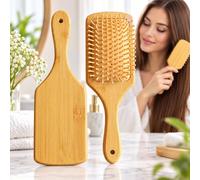 Brosse de massage pour cuir chevelu à coussin d'air, peigne à cheveux carré | Démêle les mèches noueuses tout en stimulant doucement les racines des cheveux.