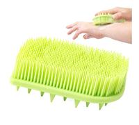 Brosse de massage pour cuir chevelu | Brosse de shampooing pour cuir chevelu | Poils doux pour enlever les pellicules du cuir chevelu - Utilisation en voyage - Brosse à récurer tout le corps pour