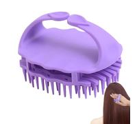 Brosse de massage pour cuir chevelu, peigne de douche pour cheveux - Brosse douce pour cuir chevelu avec poignée pour massage de la tête, brosse à récurer le cuir chevelu pour la plupart des types de