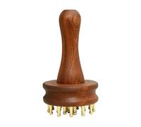 Brosse de massage pour ventre | manche long en bois avec action apaisante - brosse en cuir chevelu et outil de massage énergétique | pour homme femme, épaules, ventre, jambes, corps détente, bureau