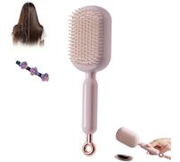 Brosse de massage rétractable, brosse à cheveux auto-nettoyante antistatique, brosses démêlantes à coussin d'air rétractable, peigne à cheveux pour tous les types de maison, voyage, bureau, école