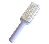 Brosse de massage rétractable pour cuir chevelu qui élimine facilement les poils grâce à la poignée rotative, parfaite pour les cheveux bouclés et raides