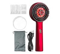 Brosse de masse de cuir chevelu électrique - Applicateur d'huile capillaire électrique | Peigne de massage de tête vibrante | Masseur Hairr Multi-fonction avec poils en silicone - outil de soi