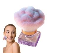 Brosse de mélange pour le maquillage, réglage du pinceau en poudre,Brosse à poussière à ongles - Outil de maquillage aux poils doux pour le contourissement de la manucure de nettoyage des ongles Pedci