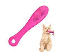 Brosse de menton souple pour animal de compagnie, brosse de toilettage en silicone souple | Brosse de nettoyage des doigts multifonctionnelle antidérapante pour chats et chiens