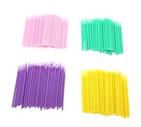 Brosse de Micro Applicateurs Jetable Pliable - 400pcs Ensemble pour le Maquillage de Précision et l'application Eye-liner - Soft, Sanitary, Eyeliner Wands avec Poignées ABS Confortables