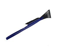 Brosse de neige en voiture et gratte-gise Tour d'élimination de la neige durable robuste avec poils en nylon robuste pour nettoyage de voiture d'hiver Bleu 54 cm x 10,5 cm