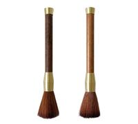 Brosse De Nettoyage 2 Pièces, Brosse À Café, Brosse De Nettoyage À Café, Brosse À Manche en Bois, Brosse De Nettoyage pour Moulin À Café, Outil De Brosse De Nettoyage De Poignée