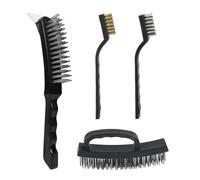 Brosse De Nettoyage 4 Pièces, Brosse Métallique, Brosse De Nettoyage Multifonctionnelle, Outil De Nettoyage Durable, Adapté À La Cuisine, À La Salle De Bain Et Au Balcon