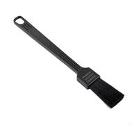 Brosse de nettoyage à café pour broyeurs et conteneurs à poussière - Outil à poils en polypropylène à long manche pour nettoyage en profondeur et entretien des fentes - Noir 19,5 cm