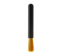 Brosse de nettoyage à café pour meuleuse et machine à expresso | Alliage d'aluminium avec poils synthétiques | Design compact pour tiroir ou rangement de voyage | Noir