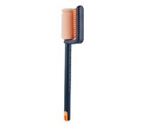 Brosse de nettoyage à long manche, engrenage réglable, nettoyeur double face pour murs intérieurs et extérieurs, ouvrez la queue avec brosse à paille (blanc) BAr327 (B, 31 x 6,5 cm)
