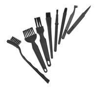 Brosse de Nettoyage Antistatique 8 Pièces pour Clavier | Pvc et Nylon, Nettoyage Électronique Léger, pour Amateurs et Professionnels, Couleur Noire