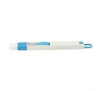 Brosse de nettoyage avec pelle à poussière pour interstice de clavier, débris de cuisinière, bords de vidange et zones d'interface similaires (bleu)
