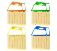 Brosse De Nettoyage Aveugle 4 Pièces, Brosse De Nettoyage De Vitres, Brosse De Nettoyage Des Mains, Brosse De Nettoyage De Climatiseur De Voiture, Brosse De Nettoyage Lavable