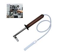 Brosse de Nettoyage, Brosse à Vapeur pour Machine à Café avec Manche en Bois Et Tête de Brosse en Nylon Outil de Nettoyage Vapeur Amovible pour La Plupart des Machines à Café Domestiques Commerciales