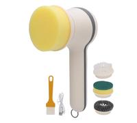 Brosse de nettoyage, brosse de nettoyage rechargeable avec conception non glissante et poignée confortable, brosse de nettoyage innovante de temps pour la maison