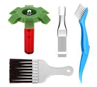 Brosse De Nettoyage Condenseur De Climatiseur, 4 PièCes Kit Nettoyage Climatisation Split, Brosse De Nettoyage D'Ailerons De Climatisation, Peigne à Condensateur Climatiseur Pour Les RéFrigéRateurs