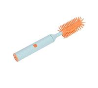 Brosse de Nettoyage de Biberon, Brosse de Nettoyage de Bouteille Poils en Silicone Rotatifs électriques Efficaces et écologiques pour Bouteilles d'eau pour la Maison (Bleu)