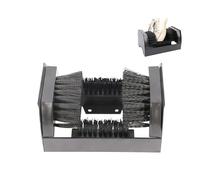 Brosse de nettoyage de bottes avec poignée et grattoir pour montage au sol pour éliminer efficacement la boue et la saleté en extérieur et à la ferme