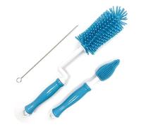 Brosse De Nettoyage De Bouteilles En Silicone,Sucette Pour Bébé,Épurateur De Paille,Petite Brosse,Tasse En Verre À 360 Degrés,Ensemble D'outils De Nettoyage De Cuisine - Type Blue
