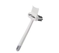 Brosse de nettoyage de brosse à cheveux portable, outil de nettoyant de peigne en plastique de 12 cm, poils rigides pour élimination des débris profonds, universel pour les