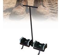 Brosse de nettoyage de chaussures d'extérieur pour bottes et crampons - Idéal pour la ferme et une utilisation intensive, poils durs pour un nettoyage efficace sur toutes les chaussures d'extérieur