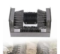 Brosse de nettoyage de chaussures d'extérieur pour bottes et crampons - Idéal pour la ferme et une utilisation intensive, poils durs pour un nettoyage efficace sur toutes les chaussures d'extérieur