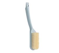 Brosse de nettoyage de chaussures polyvalente, poils souples, manche long, brosse à récurer pour salle de bain et cuisine (Bleue)
