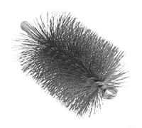 Brosse de nettoyage de cheminée avec fil d'acier pour cheminée et conduit de conduit, balayage rond avec raccord fileté, efficace pour enlever la rouille et les débris de tuyaux