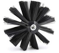 Brosse De Nettoyage De Cheminée, Brosse De Ramonage Flexible for Conduit De Sécheuse, Tête De Rechange en Poils De Nylon for Le Balayage des Tuyaux De Cheminée De Cuisine(150mm)