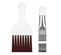 Brosse de Nettoyage de Climatiseu, 2 Pièces de Climatisation Condensateur Aileron Peigne, Peigne à Lamelles en Acier Palme de Nettoyage Brosse évaporateur Refroidisseur Outil de Réparation
