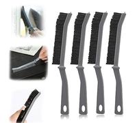 Brosse De Nettoyage De Crevasses,4 Pièces Outil De Nettoyage des Crevasses,Brosse à Nettoyer Les Interstices avec Poignéek,pour Groove Gap Et Saleté dans Crevasses,Nettoyage Polyvalent.
