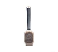 Brosse de nettoyage de cuisine avec poignée étendue pour une expérience de lavage plus sûre réduit le contact avec la main avec la graisse Double fonction de gommage et de grattage (gris noir)