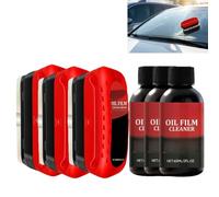 Brosse de nettoyage de film d'huile automobile pour les fenêtres de voiture,Brosse de nettoyage de verre,Outil de nettoyage de pare-brise à l'intérieur,Nettoyeur de verre automobile (3)