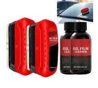 Brosse de nettoyage de film d'huile automobile pour les fenêtres de voiture,Brosse de nettoyage de verre,Outil de nettoyage de pare-brise à l'intérieur,Nettoyeur de verre automobile (2)