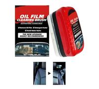 Brosse De Nettoyage De Film D'huile Pour Vitres De Voiture - Brosse D'essuyage Pour Un Nettoyage En Profondeur Des Pare-brise Réduit L'éblouissement Et Les Traces Dans Les Phares | Accessoires D’entre