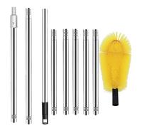 Brosse de nettoyage de gouttière, d'extension de tuyau de gouttière | nettoyeur de gouttière avec tête flexible pour nettoyage - outil sûr pour le nettoyage des gouttières pour