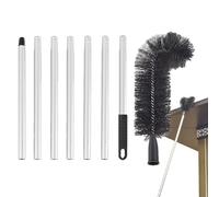 Brosse de nettoyage de gouttière - Outil de nettoyage de gouttière rétractable | Outils de nettoyage de gouttière au design incurvé, nettoyeur de toit extensible | Brosse de nettoyage pour la