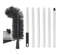 Brosse de nettoyage de gouttière - Outil de nettoyage de gouttière rétractable | Outils de nettoyage de gouttière au design incurvé, nettoyeur de toit extensible | Brosse de nettoyage pour la