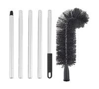 Brosse de nettoyage de gouttière - Outil de nettoyage de gouttière rétractable | Outils de nettoyage de gouttière au design incurvé, nettoyeur de toit extensible | Brosse de nettoyage pour la