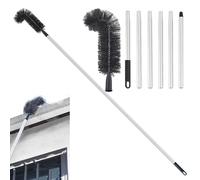 Brosse de nettoyage de gouttière, outil de toiture avec télescopique, outil de nettoyage extensible, nettoyeur de gouttière de toit, nettoyage de gouttière télescopique, nettoie facilement les