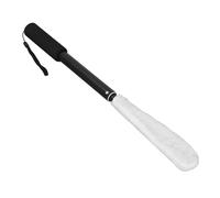Brosse de Nettoyage de Haut-faire Premium Brosse à Pied Longue Manche Rétractable avec des Couvercles de Coton Réutilisables pour les Personnes âgées Enceintes Handicapées âgées
