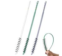 Brosse de nettoyage de la machine à laver 3PCS, brosse à lessive flexible des poils en nylon, 0, 8x23, 6 pouce efficace pour les tambours machine laver