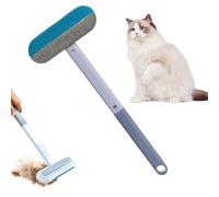 Brosse de nettoyage de la peau : épilation d'animaux domestiques, outil à manche amovible | Dispositif d'extraction de poils long, brosse de toilette réutilisable pour canapé, drap de voiture