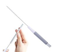 Brosse de nettoyage de paille,nettoyant de brosse de paille - Pas d'angles morts, paille et -pipe,Brosse de nettoyage multifonctionnelle en acier inoxydable, longue paille, pour petites crevasses, net