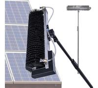Brosse De Nettoyage De Panneau Solaire Photovoltaïque, Manche Télescopique Pour Le Nettoyage Des Panneaux Pv, Brosse De Lavage Télescopique Multifonctionnelle, Peut être Utilisée Humide Ou Sèche,5.5m